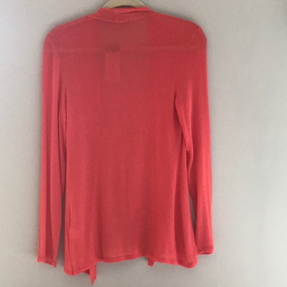 NWT Francesca’s Coral Cardigan - Picture 2 of 6